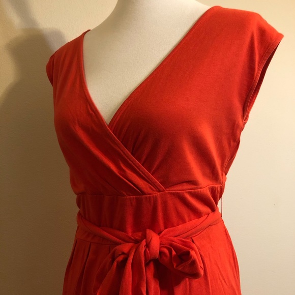 Ann Taylor LOFT Tie Waist Faux Wrap Dress - Picture 8 of 8